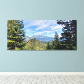 bergpanorama canvas afdruk (Insitu (Houten vloer))