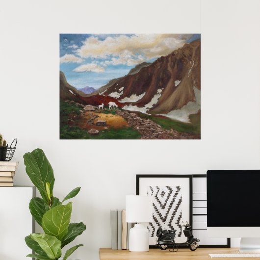 Bergpas in het hoge noorden poster (Thuiskantoor)