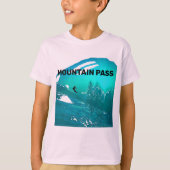 Bergpas Kinder Skiing T-shirt (Voorkant)