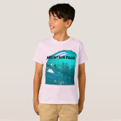 Bergpas Kinder Skiing T-shirt (Voorkant volledig)