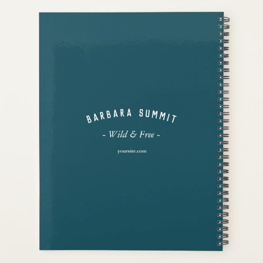 Bergpen voor outdoorreisgids planner (Achterkant)