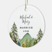 Bergpine Trees Wedding Ornament Gift (Links)