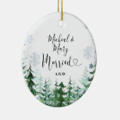 Bergpine Trees Wedding Ornament Gift (Rechts)