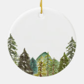 Bergpine Trees Wedding Ornament Gift (Achterkant)
