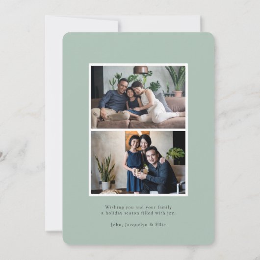 Bergpine | Vakantieknopkaart Feestdagenkaart (Achterkant)