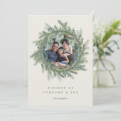 Bergpine | Vakantieknopkaart Feestdagenkaart (Staand voorkant)