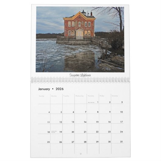 Bergplaatsen in de Hudson-vallei Kalender (Jan 2026)