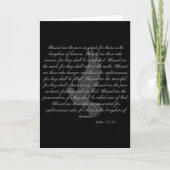 Bergrede De Seligsprekingen Mattheüs 5_3-10  Kaart (Voorkant)