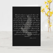 Bergrede De Seligsprekingen Mattheüs 5_3-10  Kaart (Gele Bloem)