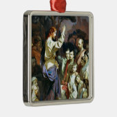 Bergrede op de berg, beroemd schilderij, metalen ornament (Rechts)