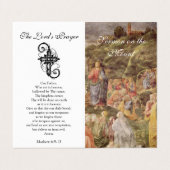 Bergrede op de berg - Gebed Kaart Visitekaartje (Buitenkant ongevouwen)