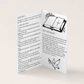 Bergrede op de berg - Gebed Kaart Visitekaartje (Binnen)