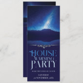 Bergreflectie Astro Sky Housewarming Party Kaart (Voorkant / Achterkant)