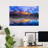 Bergreflectie, Californië Poster (Thuiskantoor)