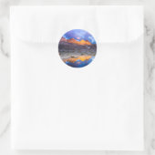 Bergreflectie, Californië Ronde Sticker (Tas)