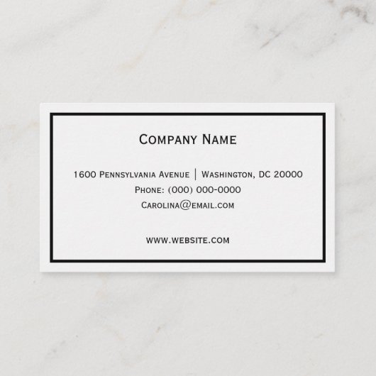 Bergreflectielandschap Visitekaartje (Achterkant)