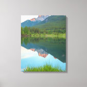 Bergreflecties Canvas Afdruk (Voorkant)