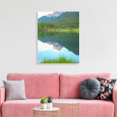 Bergreflecties Canvas Afdruk (Insitu (Woonkamer))
