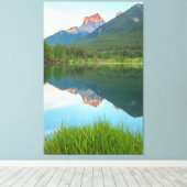 Bergreflecties Canvas Afdruk (Insitu (Houten vloer))