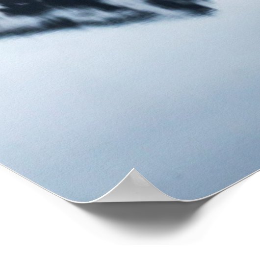 Bergreflecties, Noorwegen Poster (Hoek)