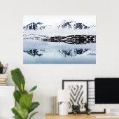 Bergreflecties, Noorwegen Poster (Thuiskantoor)