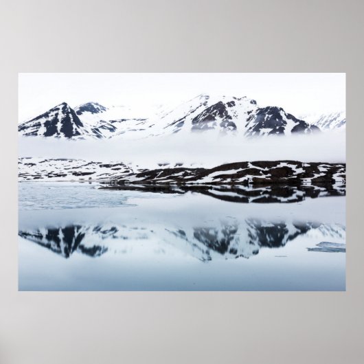 Bergreflecties, Noorwegen Poster (Voorkant)