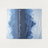 Bergreflecties Ontwerpwandbekleding Wandkleed (Voorkant (horizontaal))