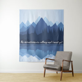 Bergreflecties Ontwerpwandbekleding Wandkleed