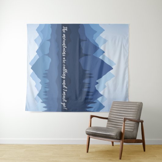 Bergreflecties Ontwerpwandbekleding Wandkleed (In Situ (horizontaal))