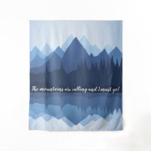 Bergreflecties Ontwerpwandbekleding