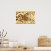 Bergregio Noorden en westen van Peking China Poster (Keuken)