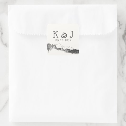 Bergretraite ⎥Monogram Sticker (Tas)