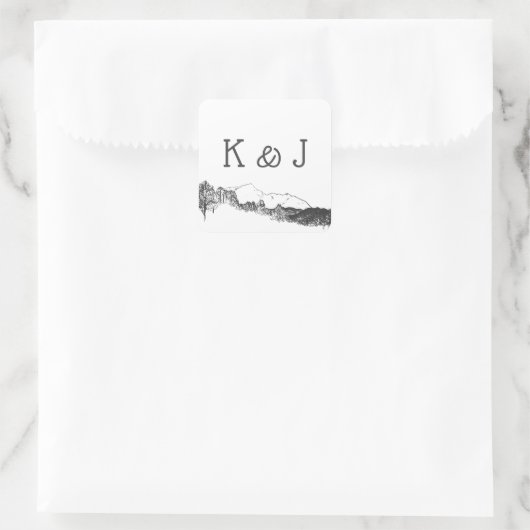 Bergretraite ⎥Monogram Sticker (Tas)