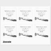 Bergretraite ⎢ Retouradressticker Vierkante Sticker (Vel)