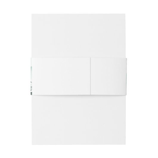 Bergrijke Waterverf Greenery Wedding Uitnodigingen Wikkel (Achterkant Voorbeeld)