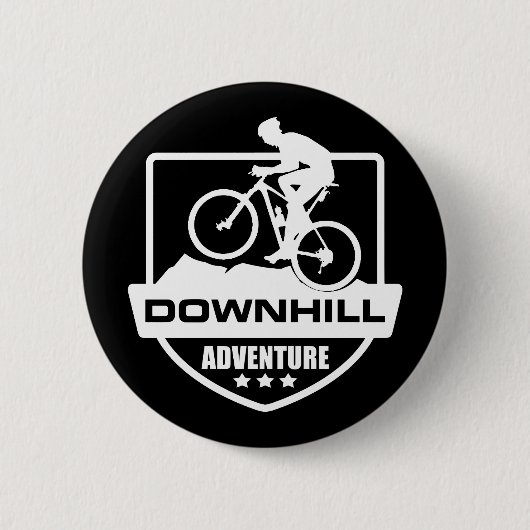 bergrijping in bergafwaarts ronde button 5,7 cm (Voorkant)