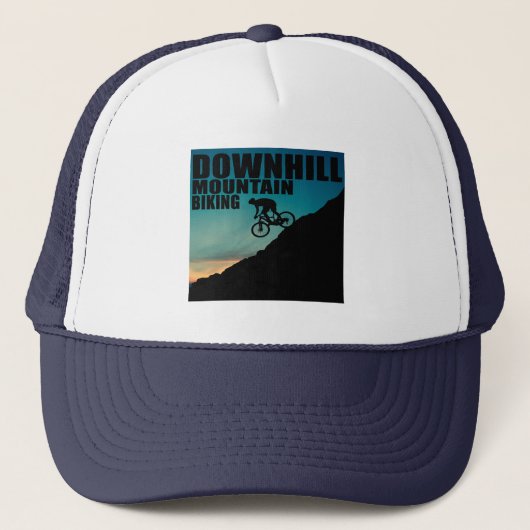 bergrijping in bergafwaarts trucker pet (Voorkant)