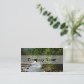 Bergrivier in een vallei, Natuur, landschap Visitekaartje (Staand voorkant)