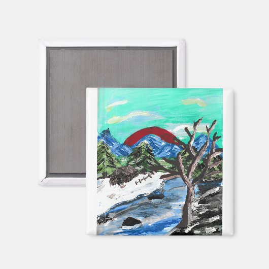  bergrivier magneet (Voorkant / Achterkant)