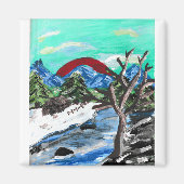 bergrivier magneet (Voorkant)