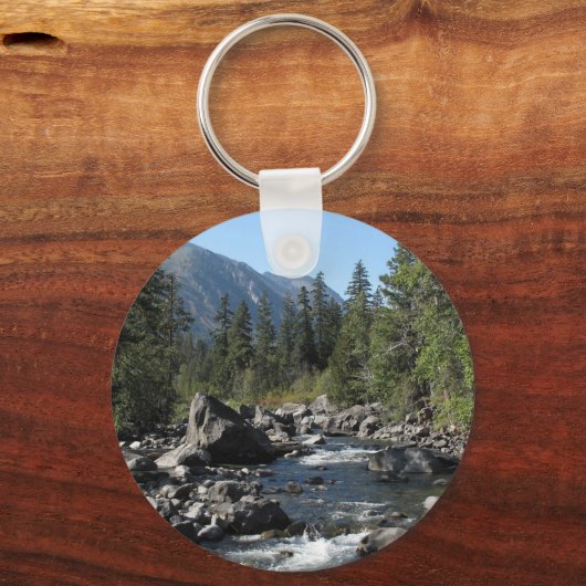 Bergrivier Rugged Landscape Photo Sleutelhanger (Voorkant)