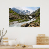 Bergrivierlandschap Poster (Keuken)