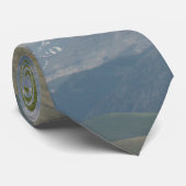 Bergscène met trekkerstropdas stropdas (Opgerold)