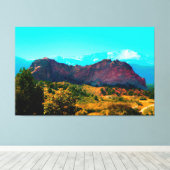 bergscène verpakt canvas (Insitu (Houten vloer))