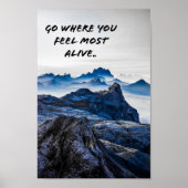 Bergschaal Poster (Voorkant)