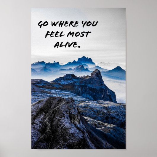 Bergschaal Poster (Voorkant)