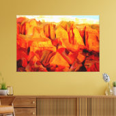 Bergscheen bij Zonneverf Canvas Afdruk (Insitu (Woonkamer))