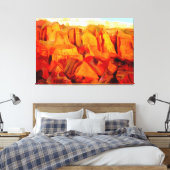 Bergscheen bij Zonneverf Canvas Afdruk (Insitu (Slaapkamer))