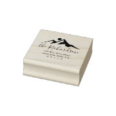 Bergschets Zonsondergang Retouradres Zelfinkend Rubberstempel (Stempel)