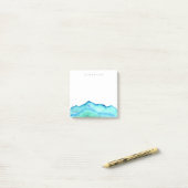 Bergse Waterverf | Aangepaste naam Post-it Notes (Op bureau)